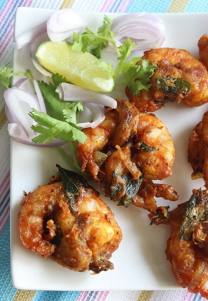 Order Shrimp Pakora food online from Tandoori Xpress store, San Diego on bringmethat.com