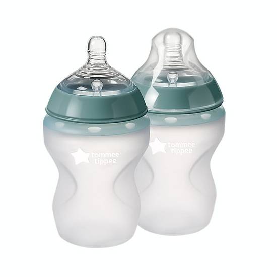 Order Tommee Tippee® 2-Pack 9 oz. Soft Silicone Clear Baby Bottle food online from Bed Bath & Beyond store, Lancaster on bringmethat.com