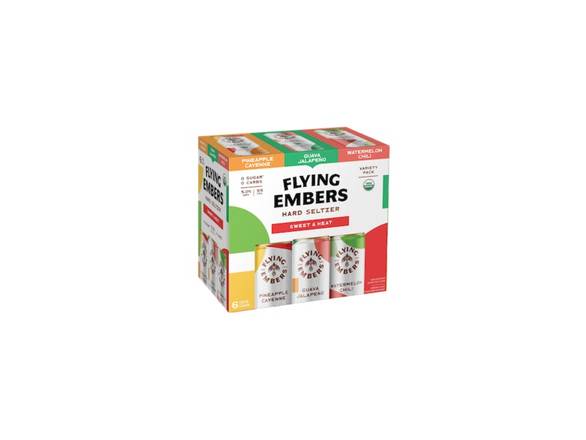 Order Flying Embers Sweet & Heat Variety Pack Hard Seltzer - 6x 12oz Cans food online from Michaelis Wine & Spirits store, San Francisco on bringmethat.com