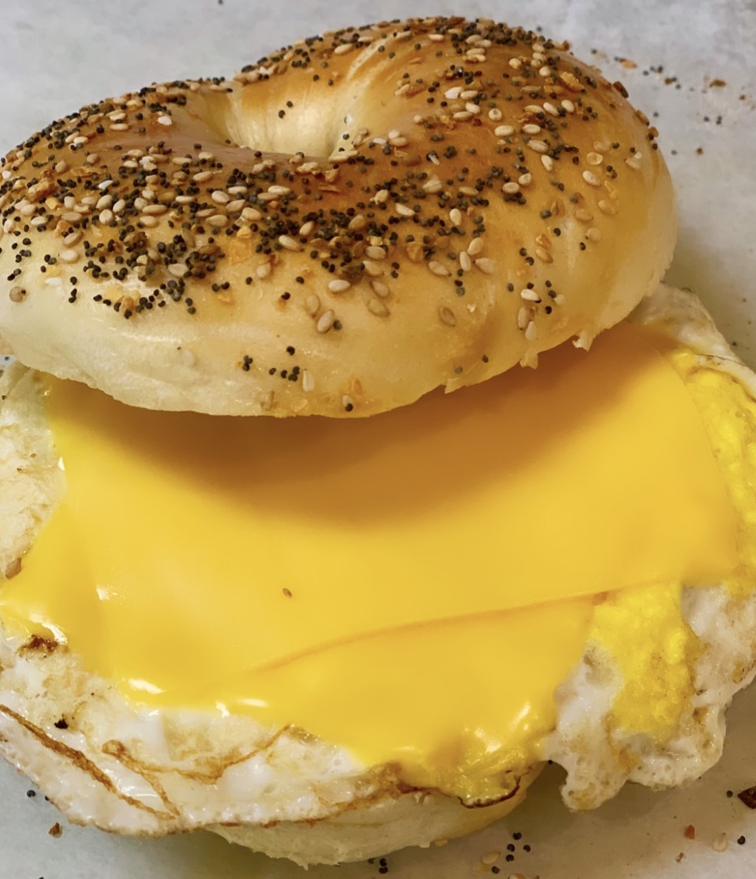 Order Egg & Cheese Breakfast Sandwich food online from Bob Bagels store, Lyndhurst on bringmethat.com