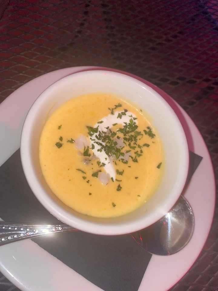 Order Main Lobster Bisque food online from Venue Restaurant store, San Ramon on bringmethat.com