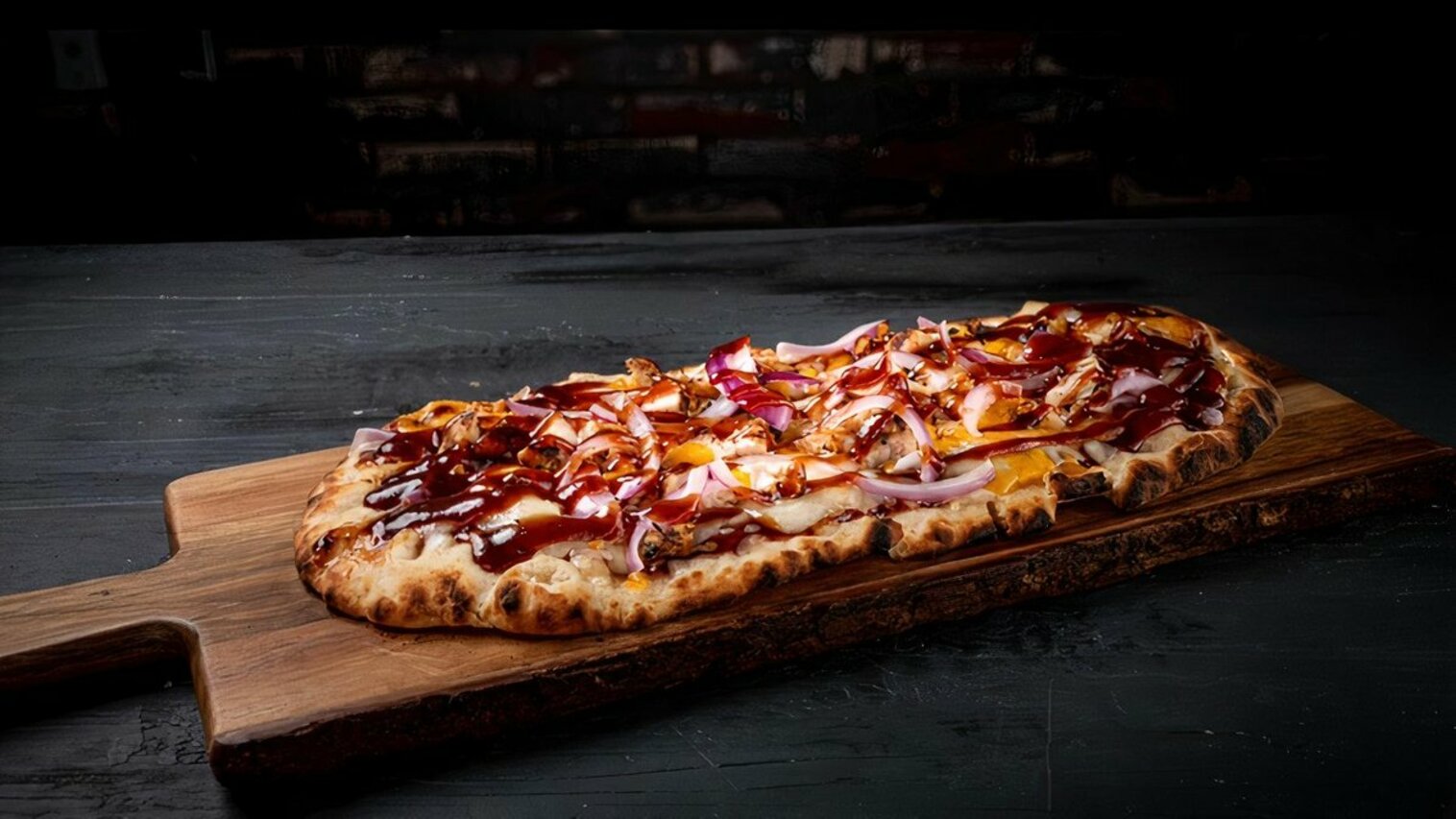 Order BBQ Chicken Pizza food online from Modern Greek And Salad Bar store, Dearborn on bringmethat.com