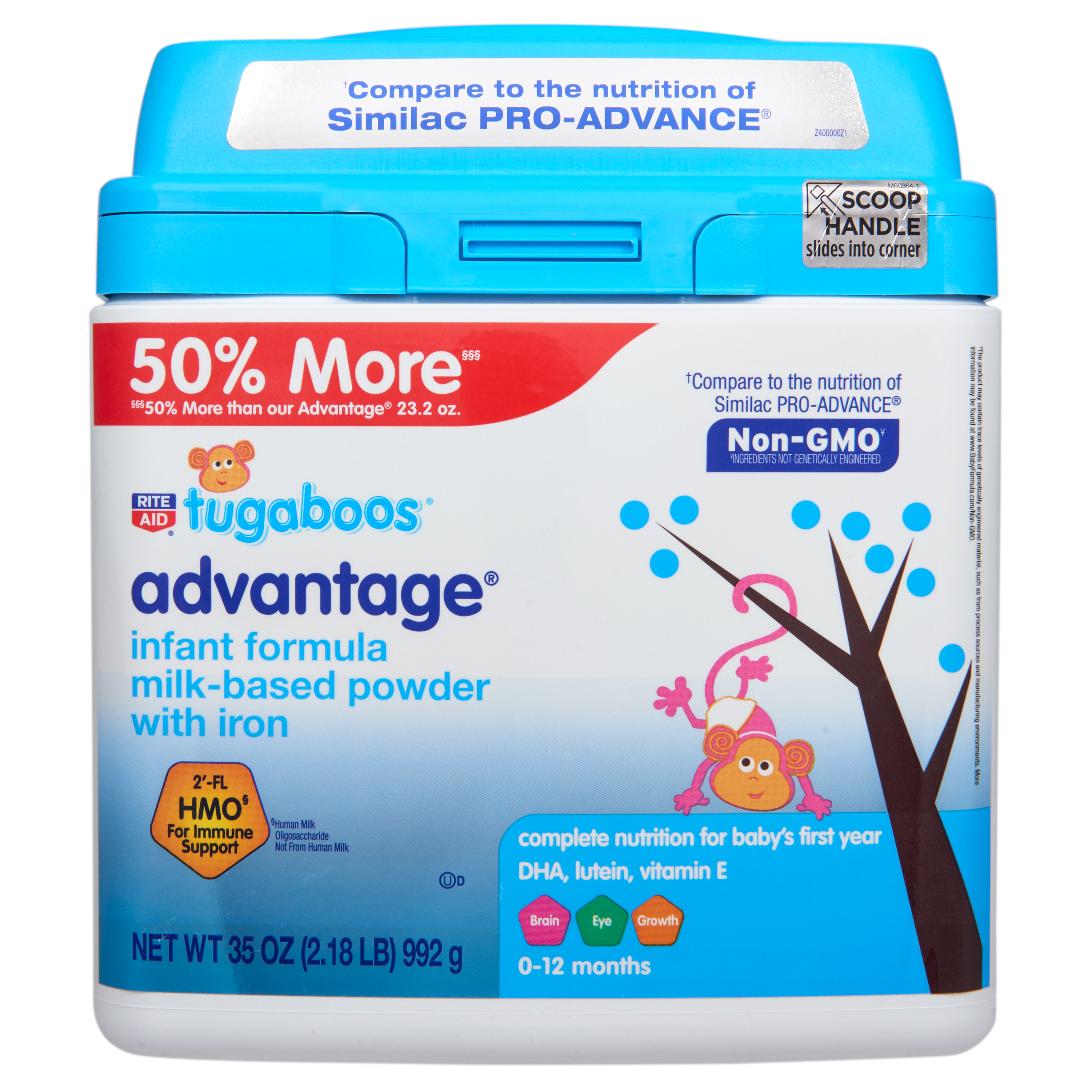 Order Rite Aid Tugaboos Advantage Infant Formula - 35 oz food online from Rite Aid store, Cathedral City on bringmethat.com