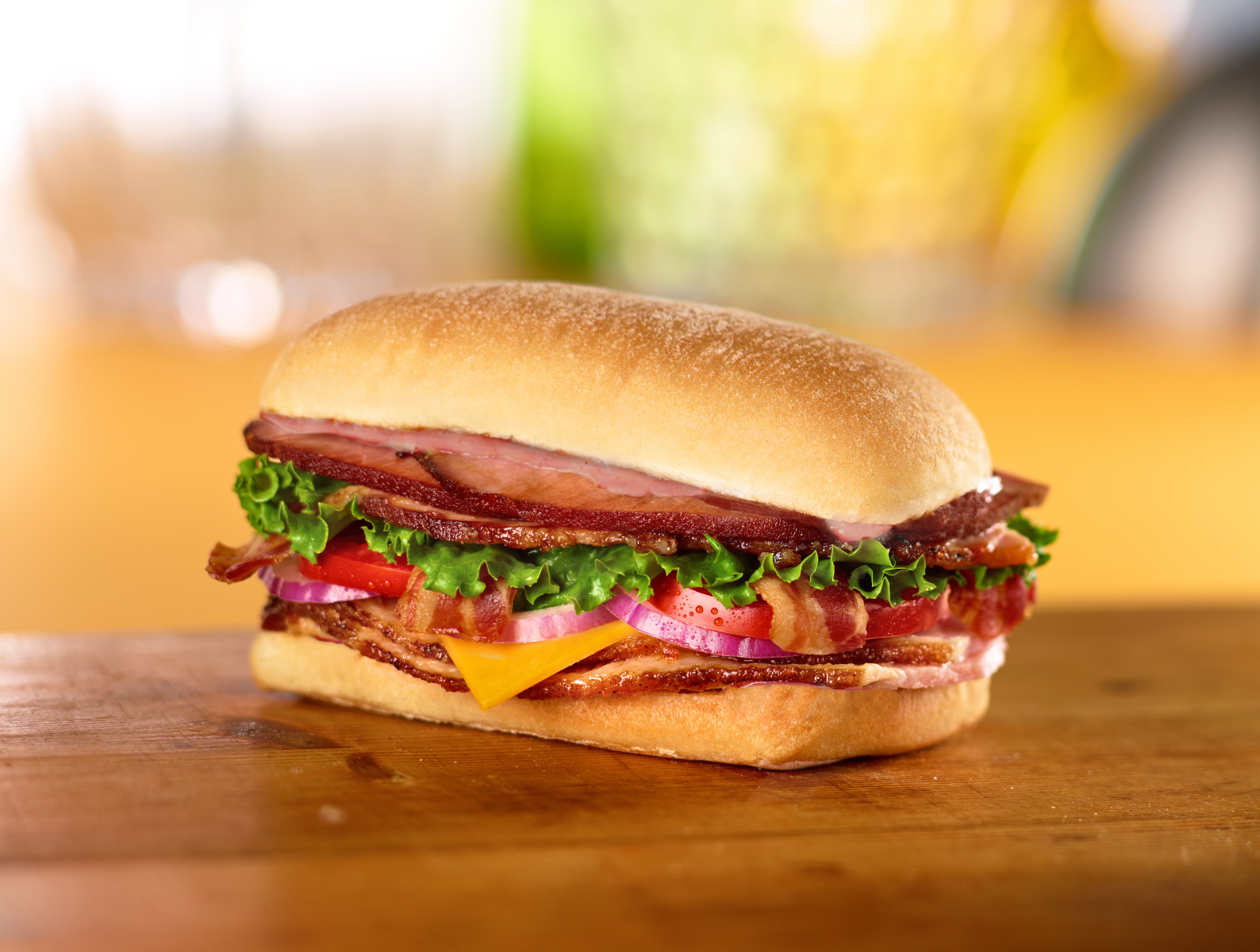 Order BBQ Smoked Stacker Sandwich food online from Honeybaked Ham store, Minnetonka on bringmethat.com