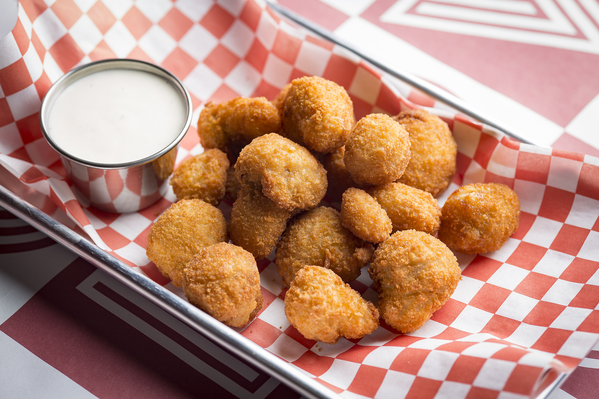 Order 1/2 lb. Breaded Mushrooms food online from Nonna's Pizza store, Crestwood on bringmethat.com
