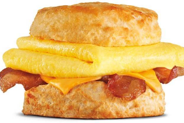 Order Bacon, Egg, and Cheese Biscuit food online from Carl's Jr. store, Alameda on bringmethat.com