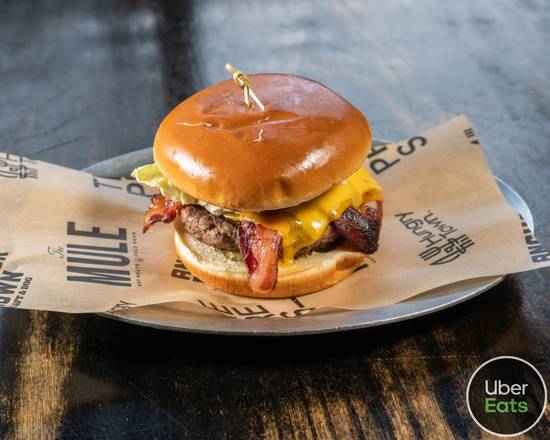 Order The Burger food online from The Mule store, Oklahoma City on bringmethat.com