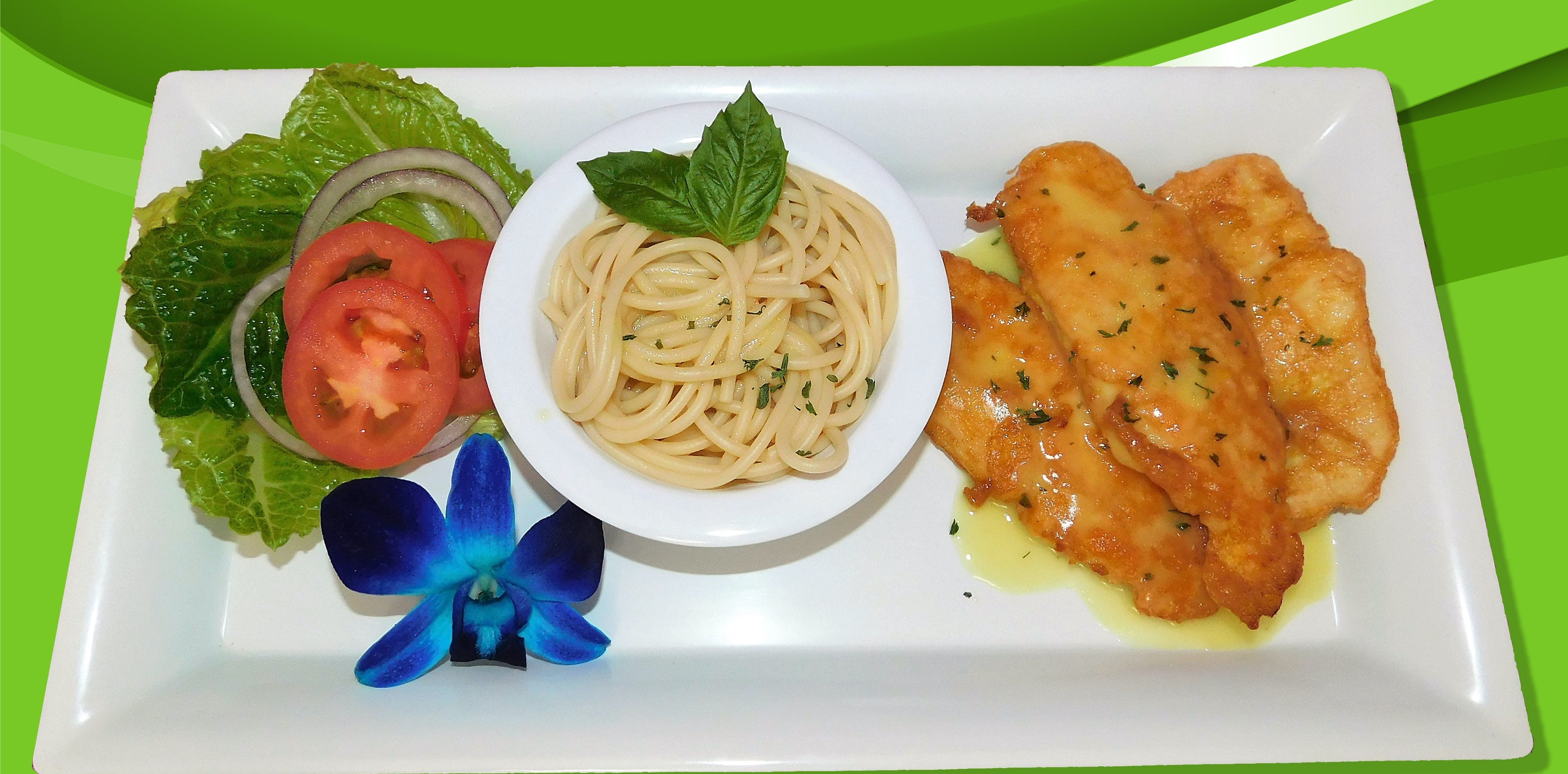 Order Chicken Francaise - Dinner food online from Pizza Express store, Trenton on bringmethat.com