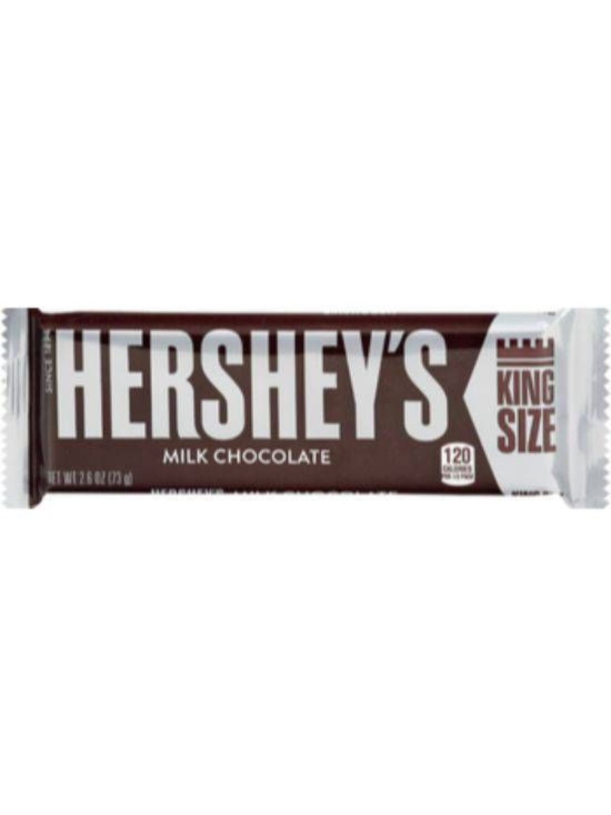 Order Hershey's Milk Chocolate King Size Bar (2.6 oz) food online from Stock-Up Mart store, Marietta on bringmethat.com