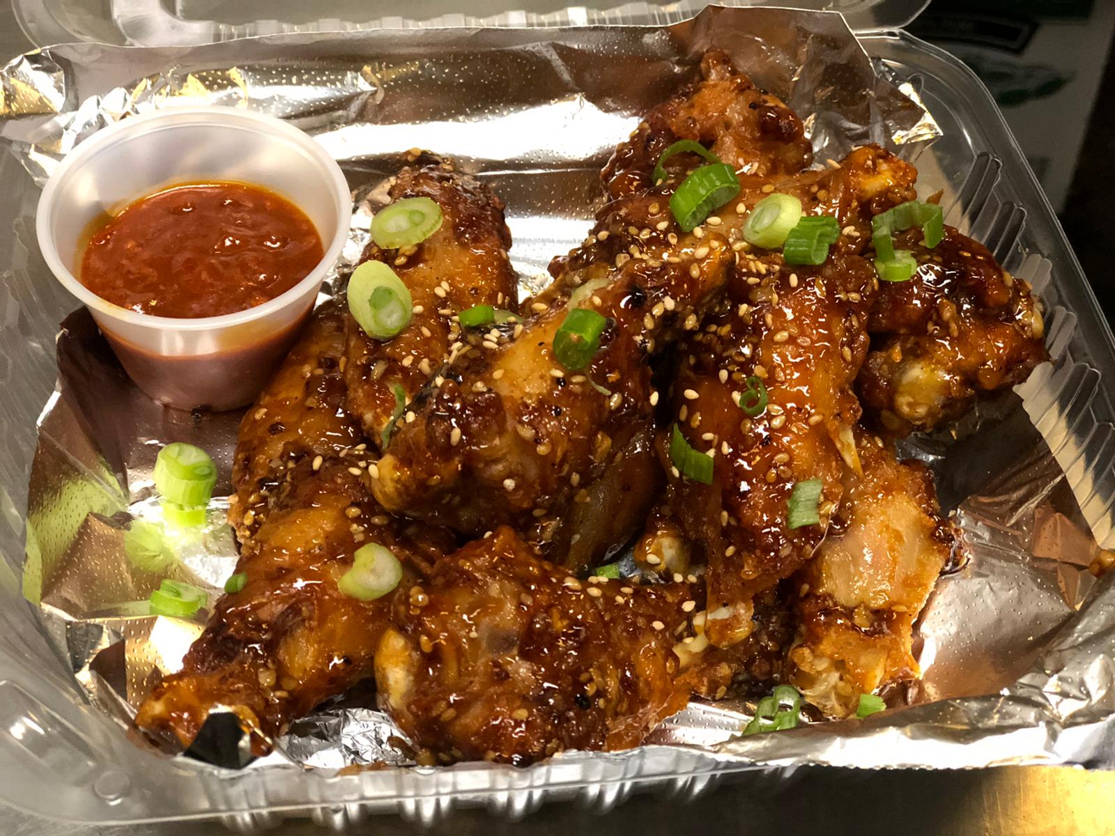 Order 5 Chicken Momo and 5 Teriyaki Wings Combo food online from Chanvi Eatery store, San Francisco on bringmethat.com