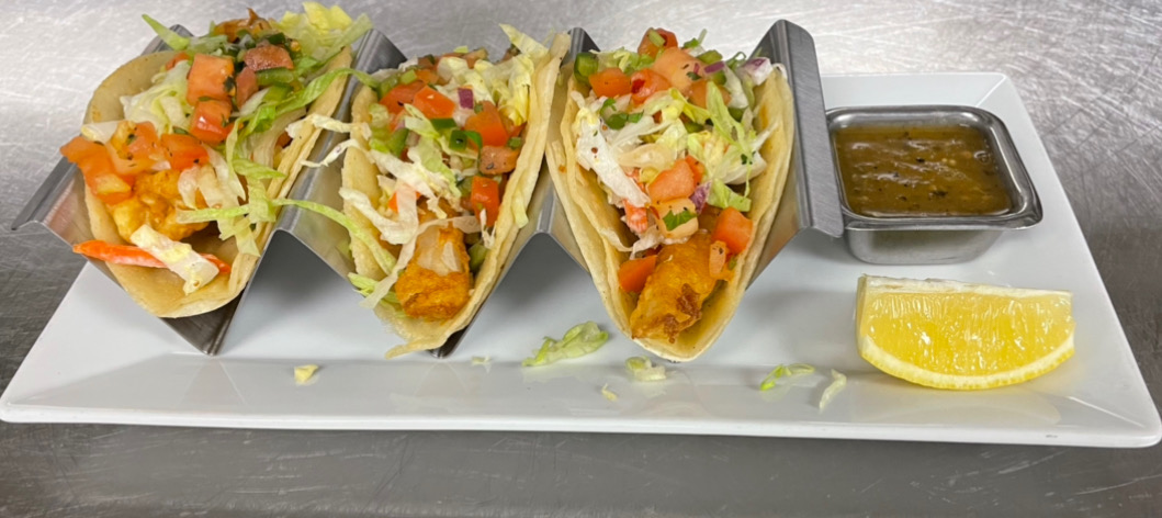 Order Fish tacos food online from Groundlevel 105 store, Lombard on bringmethat.com