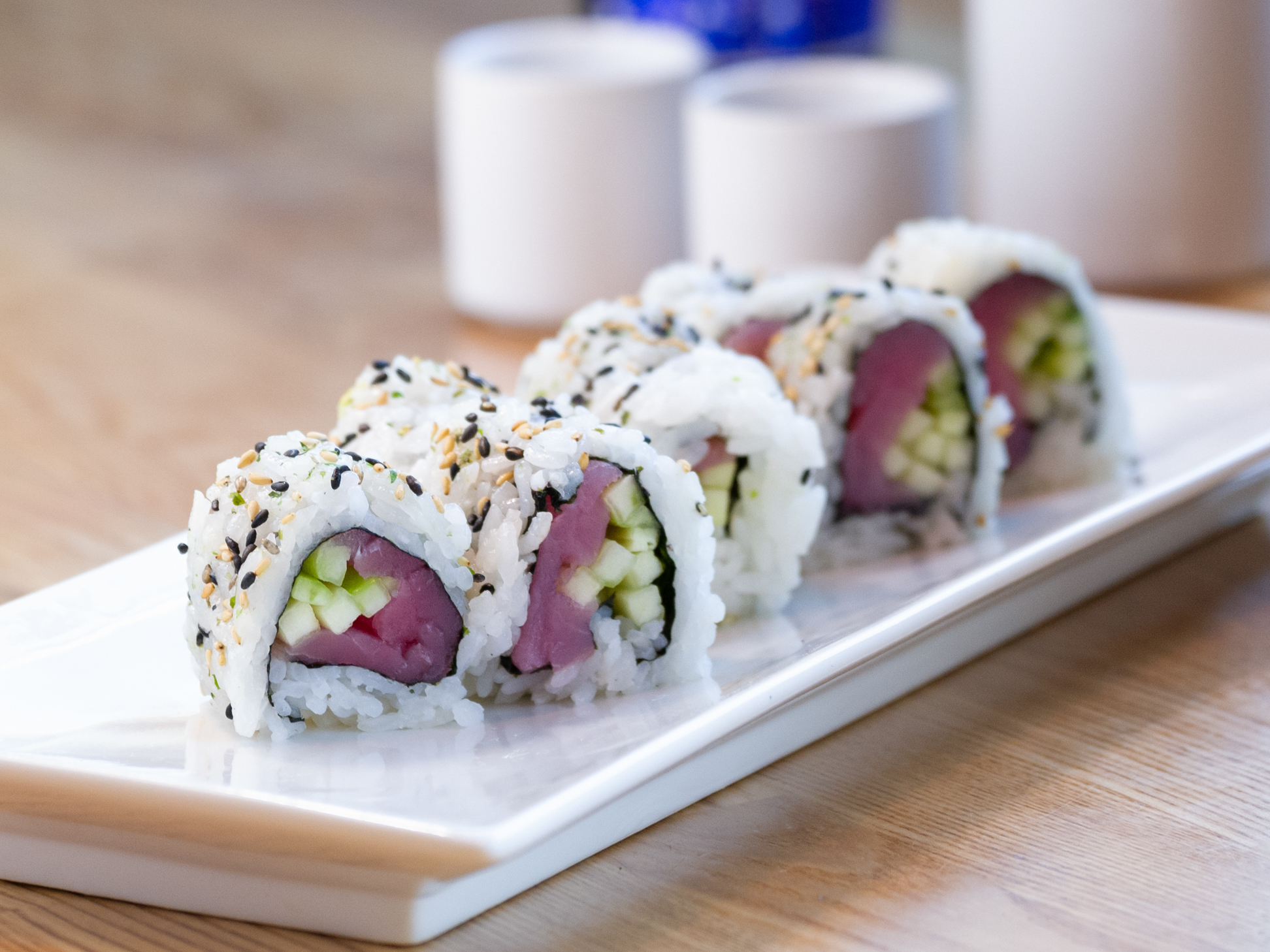 Order Tuna Cucumber Roll food online from Roll Call store, Los Angeles on bringmethat.com