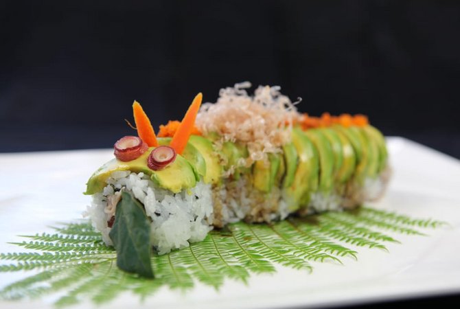 Order Caterpillar Specialty Roll food online from Love Boat Sushi store, Oceanside on bringmethat.com