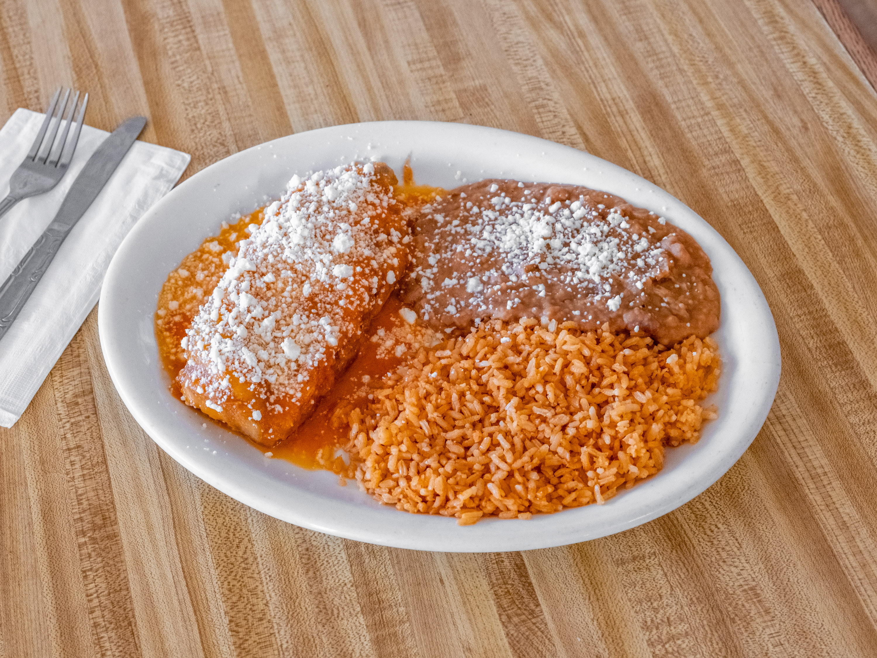 Order Chile Relleno Enchilada food online from B & C Burgers store, Placentia on bringmethat.com