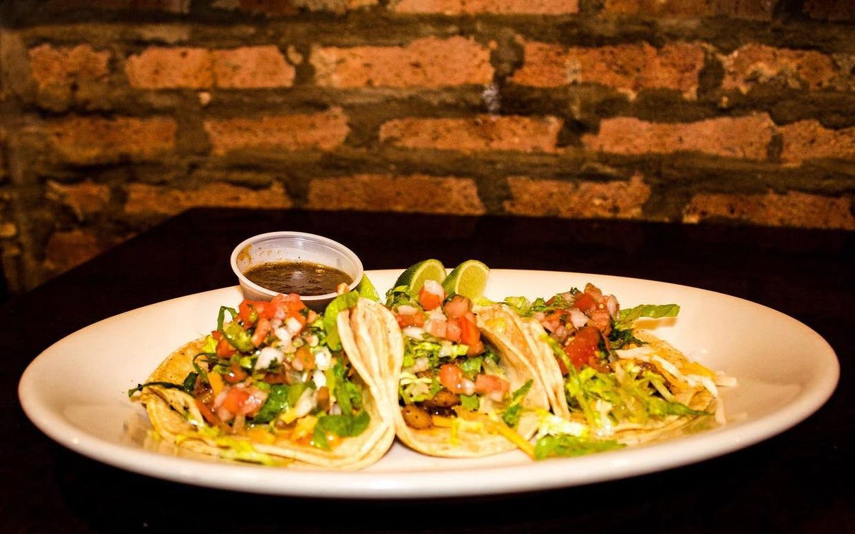 Order Fish Tacos - Taco food online from Old Towne Pizza Pub store, Chicago on bringmethat.com