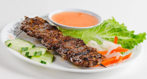 Order A7. Beef Skewer food online from Pho & Grill store, Montgomery Village on bringmethat.com