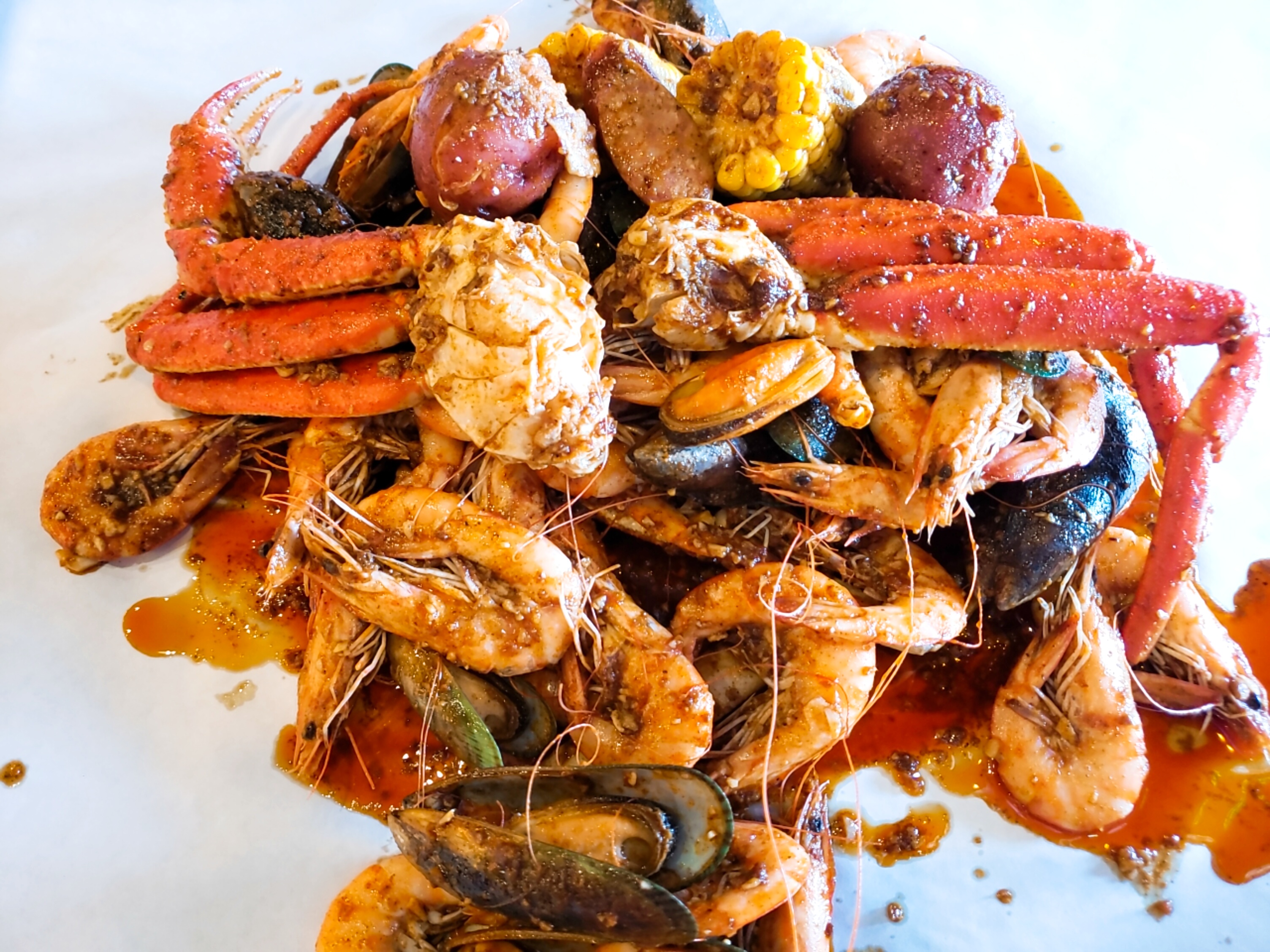Order Seafood Combo B Snow Crab food online from Otay Sushi And Crab store, Chula Vista on bringmethat.com