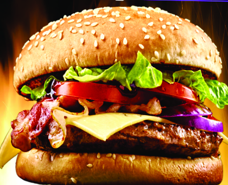 Order BBQ Bacon Cheese Burger food online from Burganic Hub store, Houston on bringmethat.com