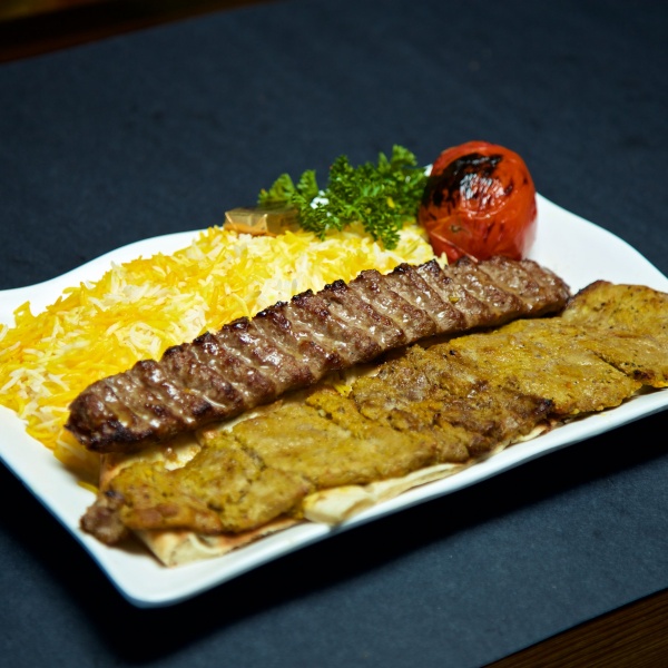 Order Beef Soltani Plate food online from North Park Produce Bakery & Grill store, Poway on bringmethat.com