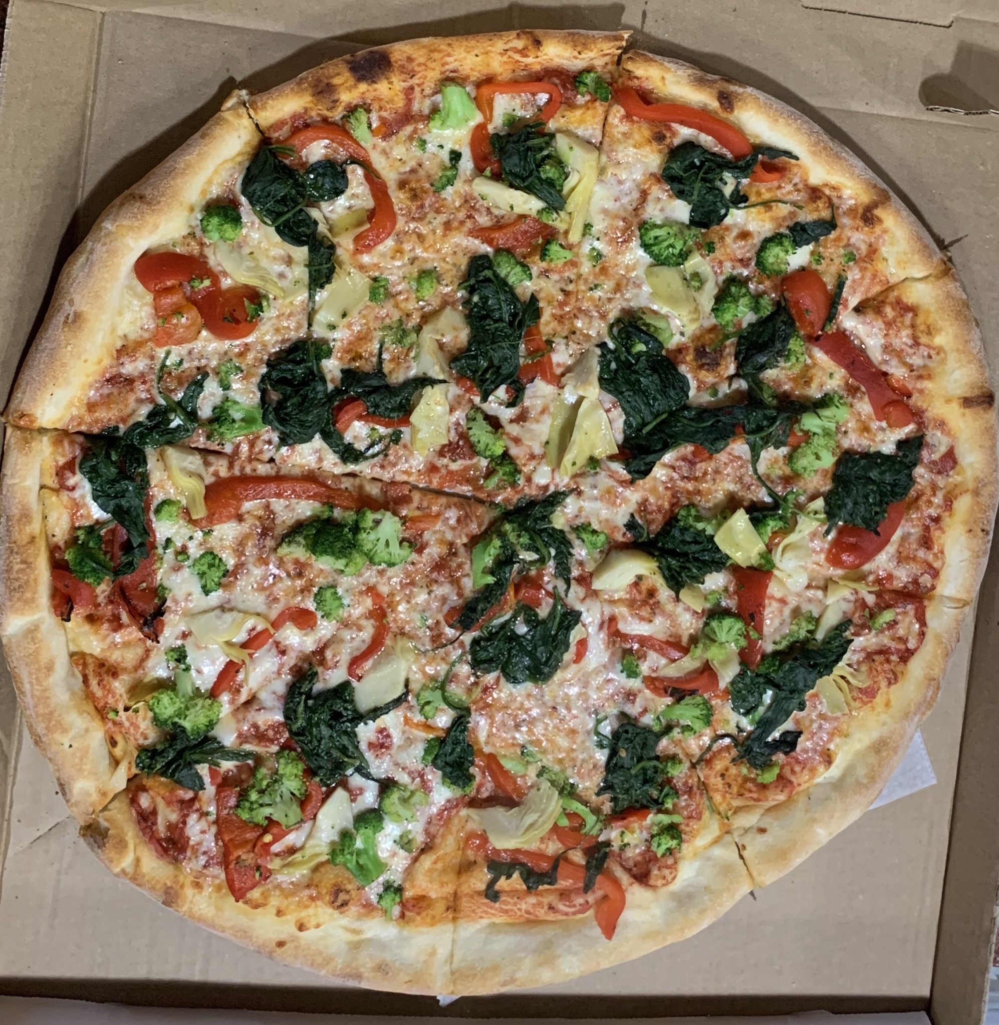 Order Lite Veggie pizza food online from Napolitano's Brooklyn Pizza store, Cranston on bringmethat.com