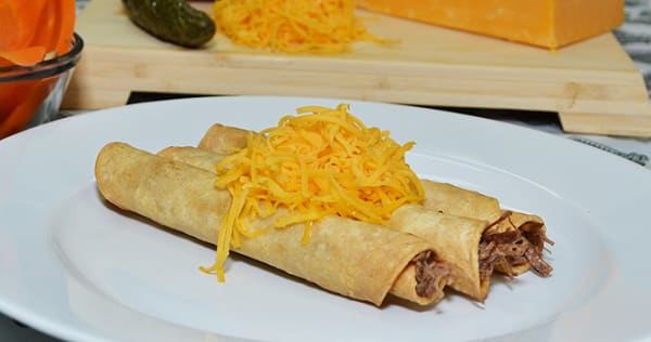 Order 3 Rolled Tacos with Chicken food online from Federico's Mexican Food store, Phoenix on bringmethat.com