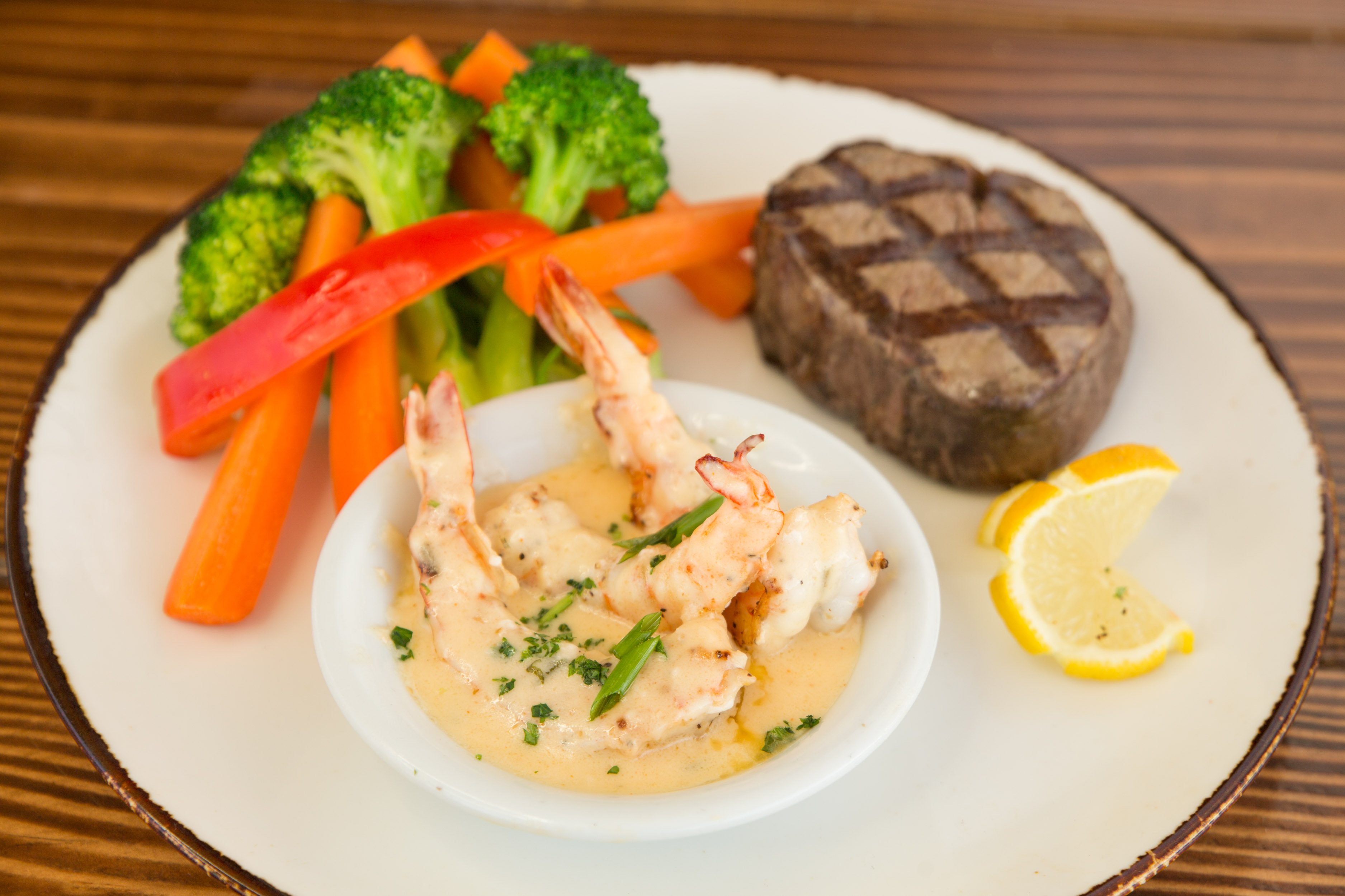 Order Filet Mignon & Scampi food online from Orange County Mining Co store, Santa Ana on bringmethat.com