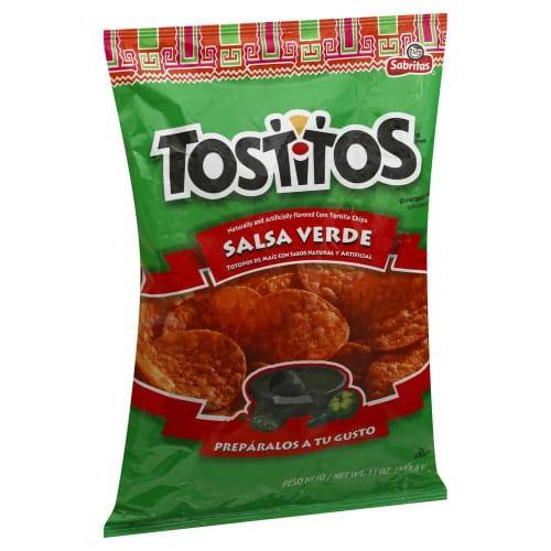 Order Tostitos · Salsa Verde Tortilla Chips (11 oz) food online from Mesa Liquor store, Mesa on bringmethat.com