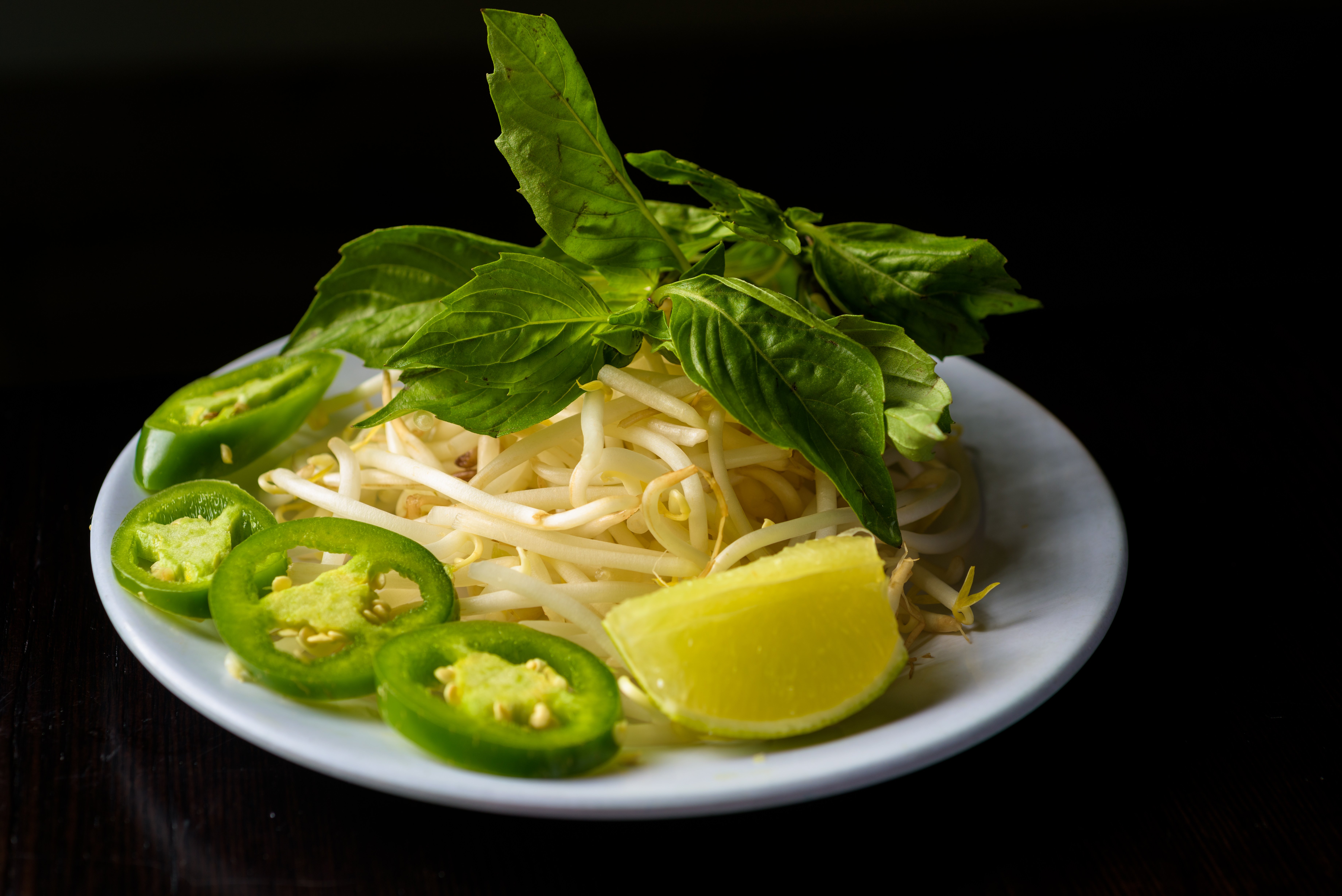 Order Extra beansprouts, basil & lime food online from Pho Wagon store, San Jose on bringmethat.com