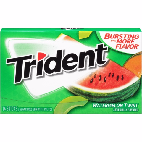 Order Trident Watermelon Twist Value Pack 14 Count food online from 7-Eleven store, Center Moriches on bringmethat.com