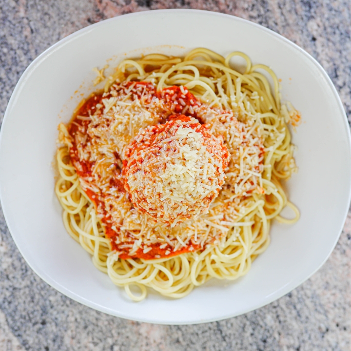 Order Kids Spaghetti. food online from Olive Pit Grill store, Brea on bringmethat.com