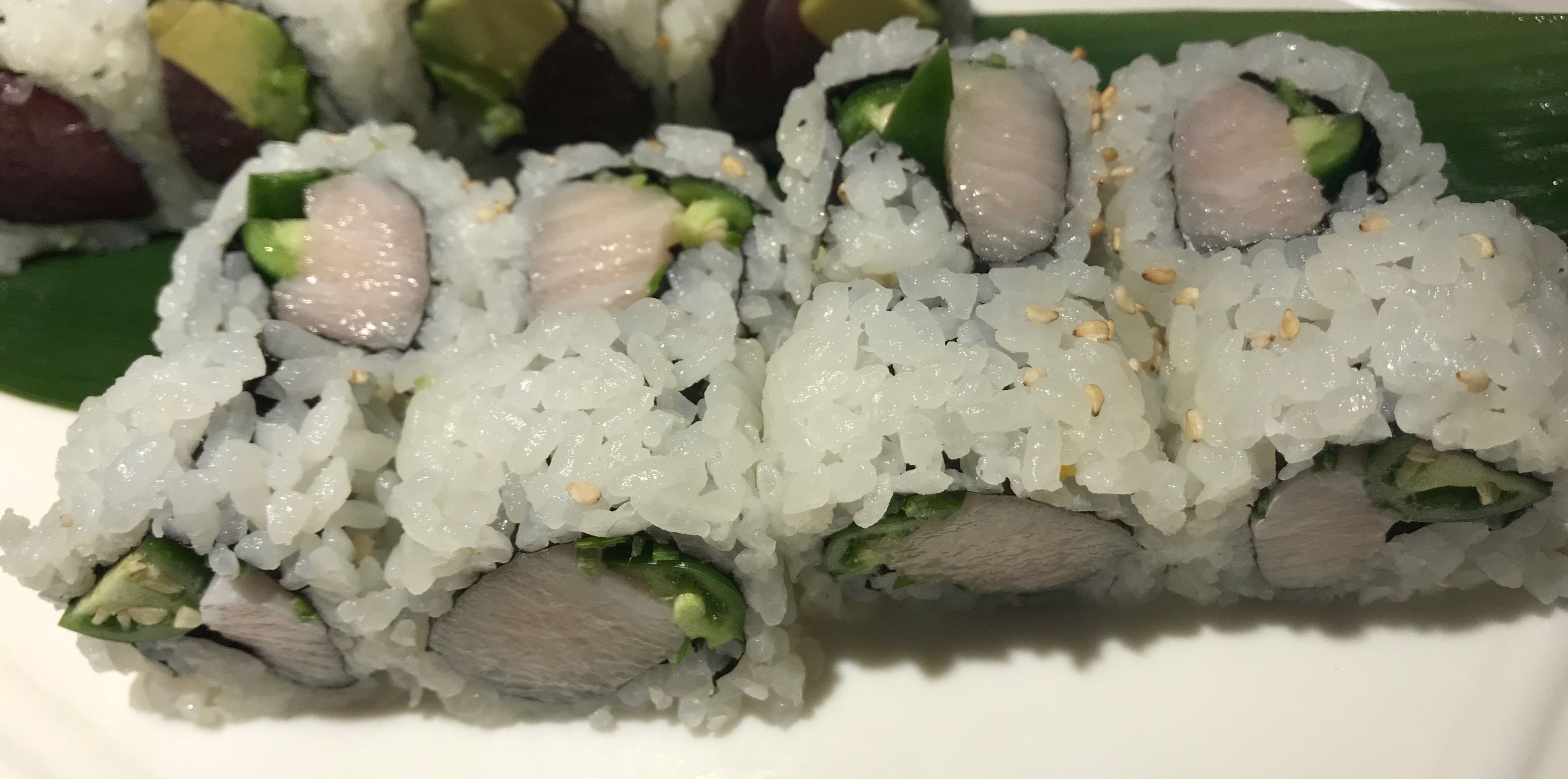 Order Yellowtail Scallion Roll food online from Wu House store, Mokena on bringmethat.com