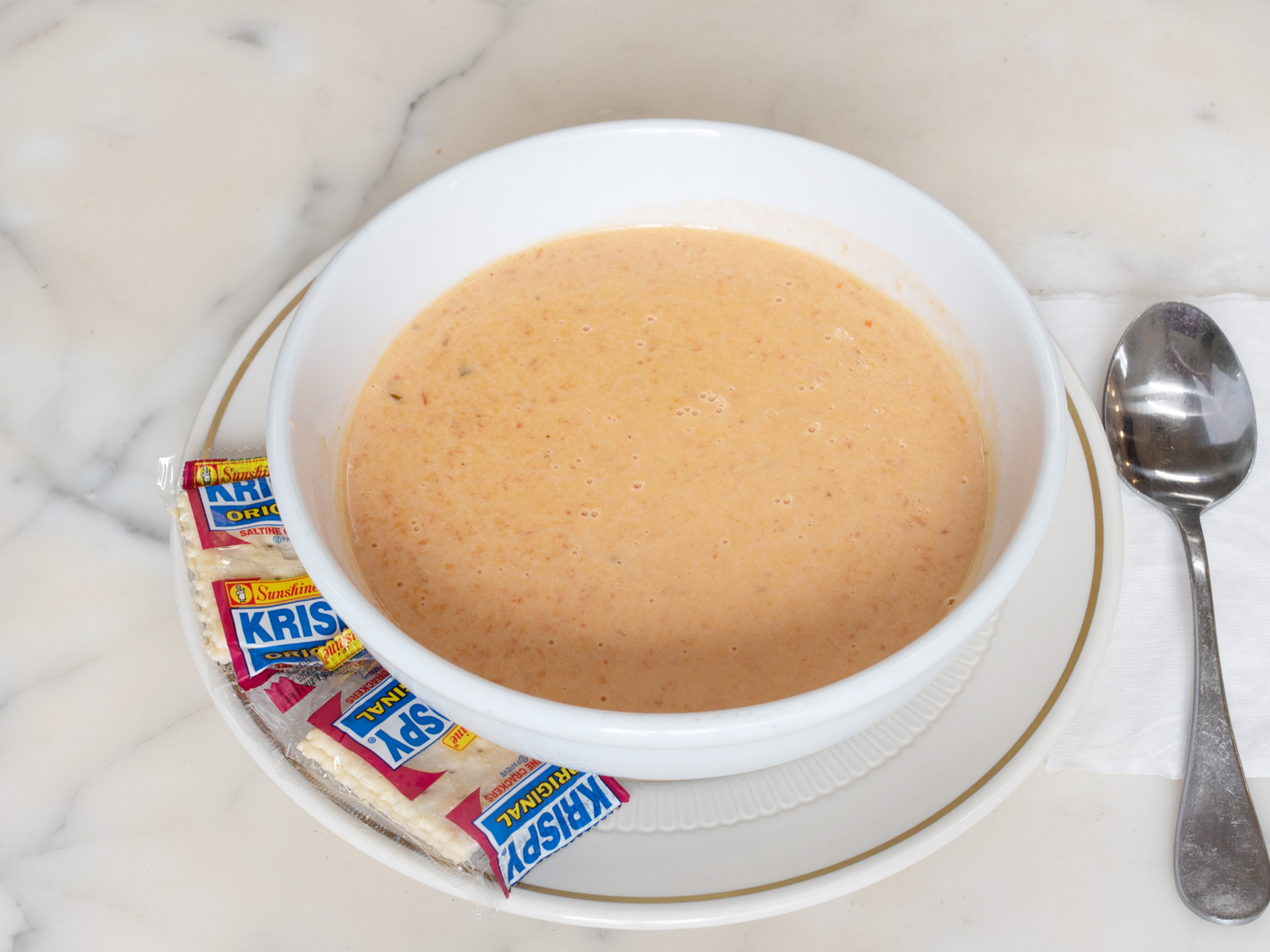 Order Lobster Bisque Soup food online from Corato II store, Ridgewood on bringmethat.com