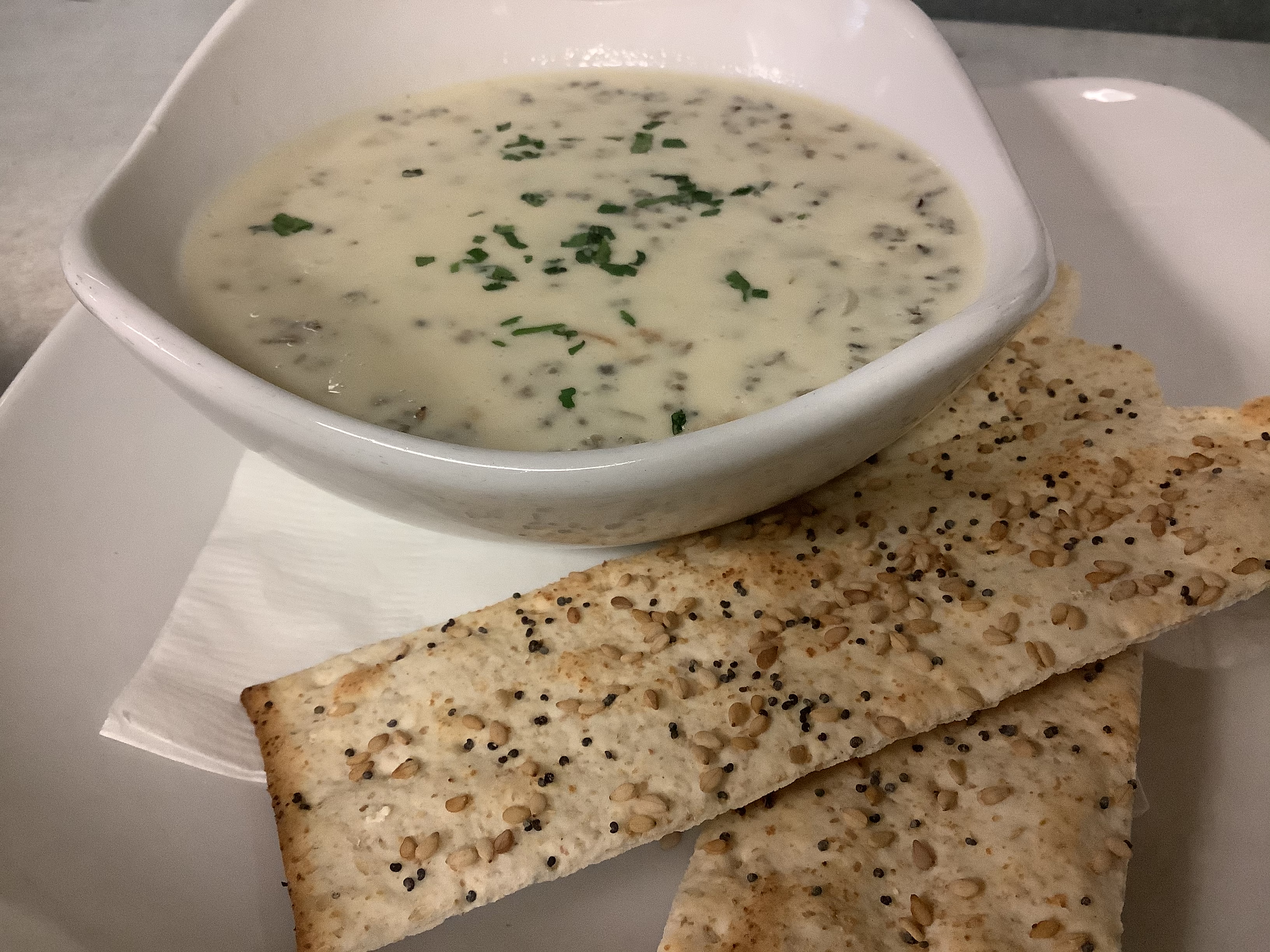 Order Chicken Wild Rice Soup food online from Dover Restaurant store, St. Louis Park on bringmethat.com