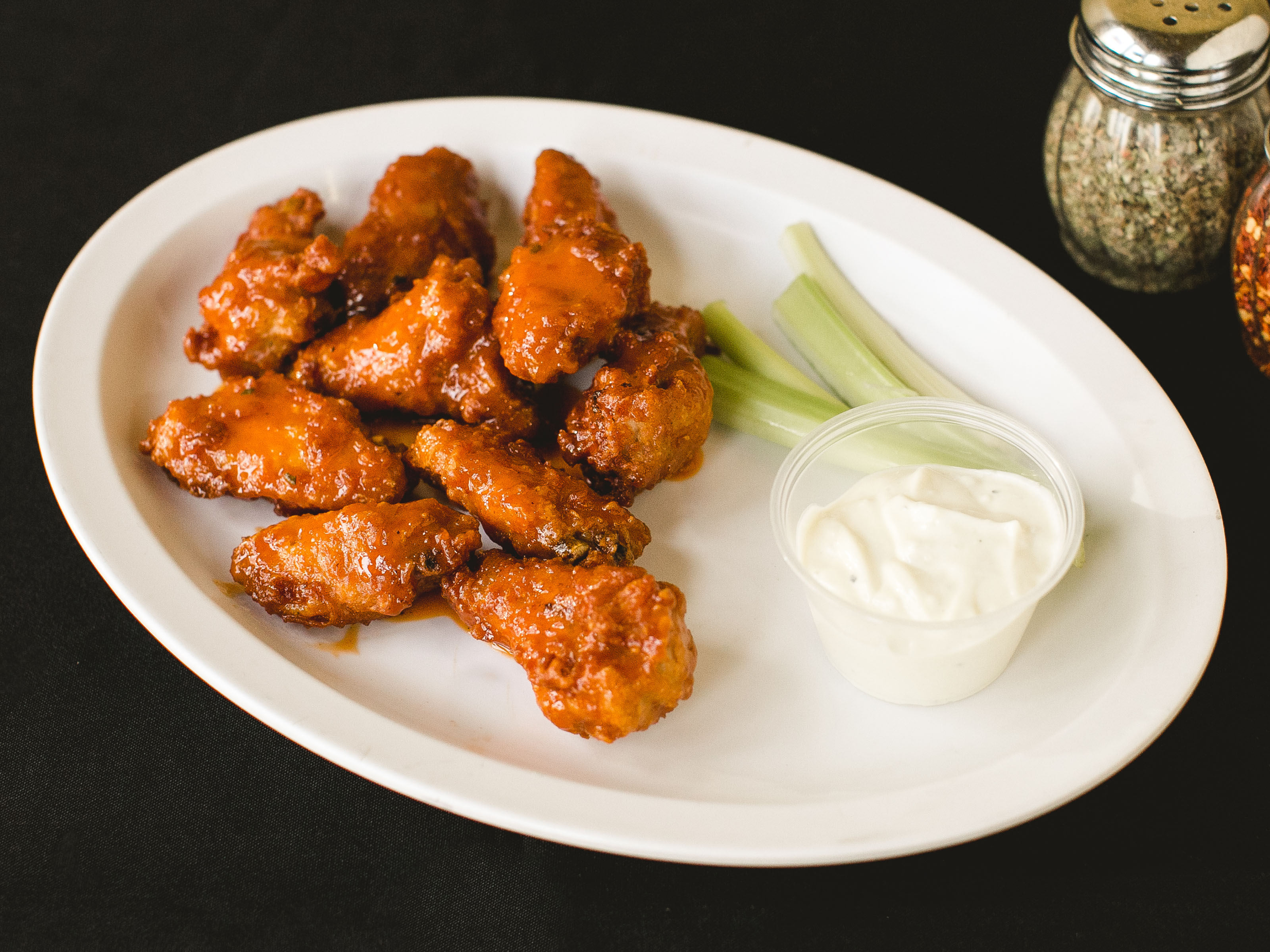 Order 10 Piece Buffalo Wings food online from Santi Pizza store, Maple Shade on bringmethat.com
