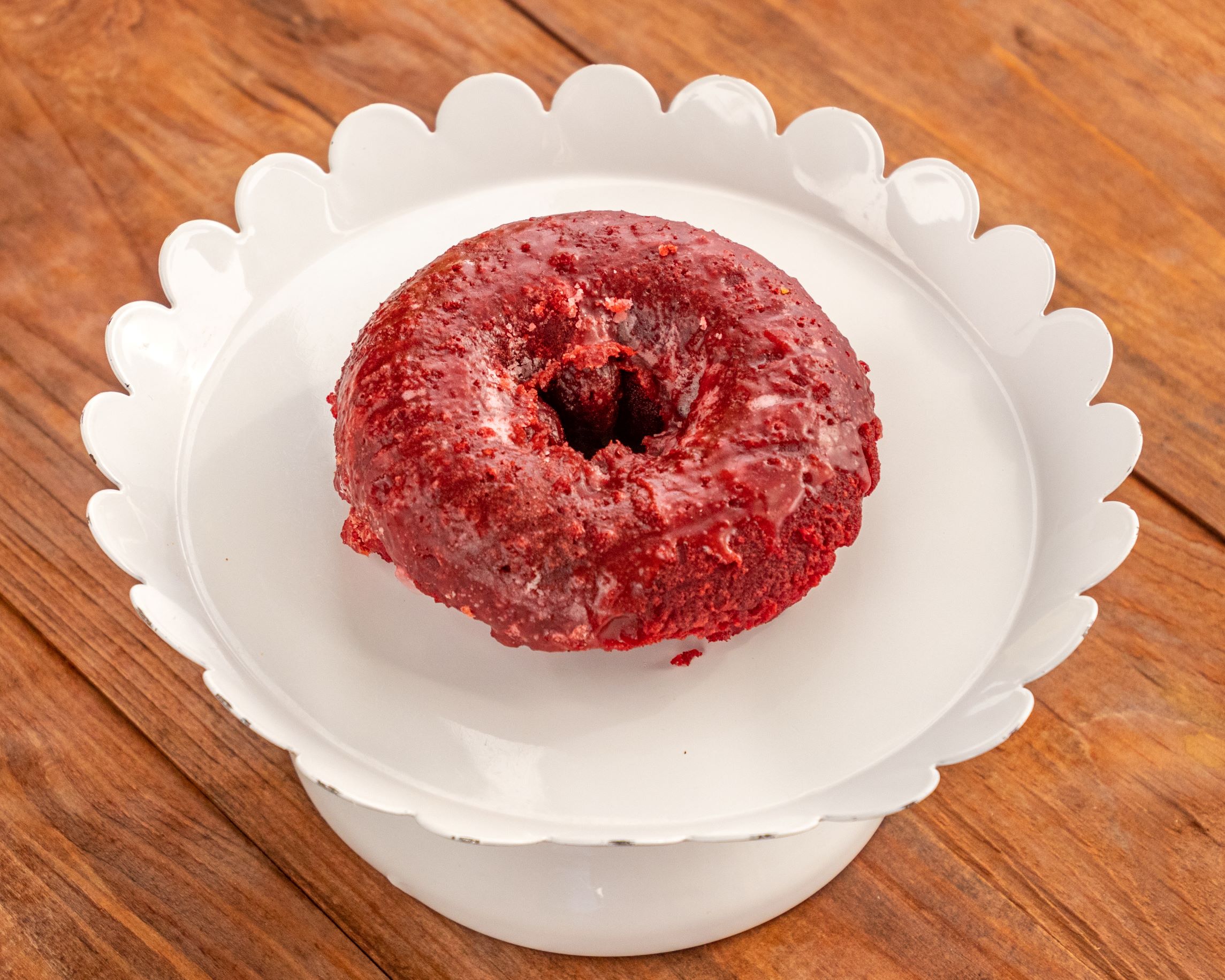 Order Cake donut(red velvet) food online from Joy Donuts store, Dacula on bringmethat.com
