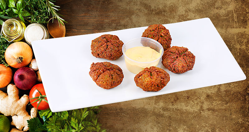 Order 4 Pieces Falafel food online from Friends Kabob store, Vienna on bringmethat.com