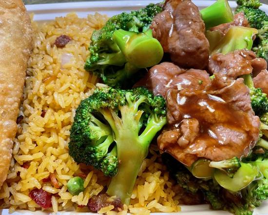 Order Beef with Broccoli Combo food online from Sui Min House store, Paterson on bringmethat.com