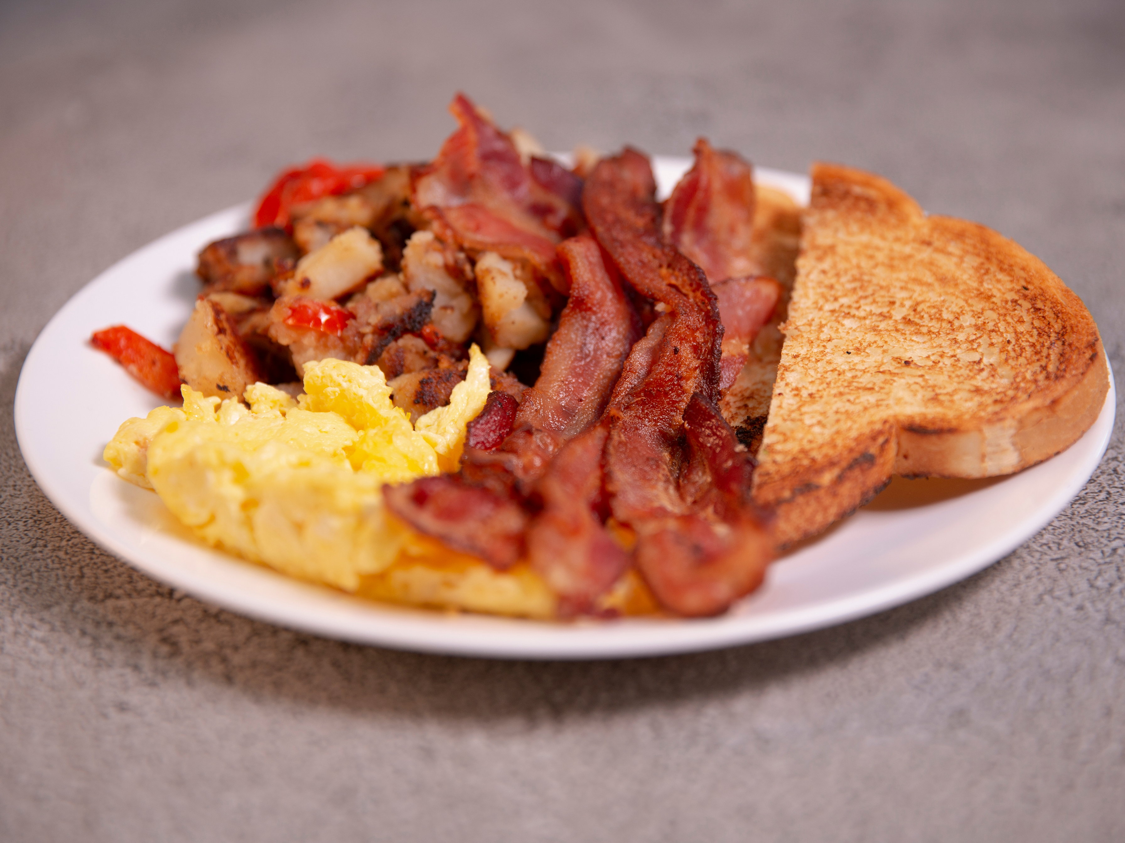 Order Bacon and Eggs food online from Toasted Bun store, Van Nuys on bringmethat.com