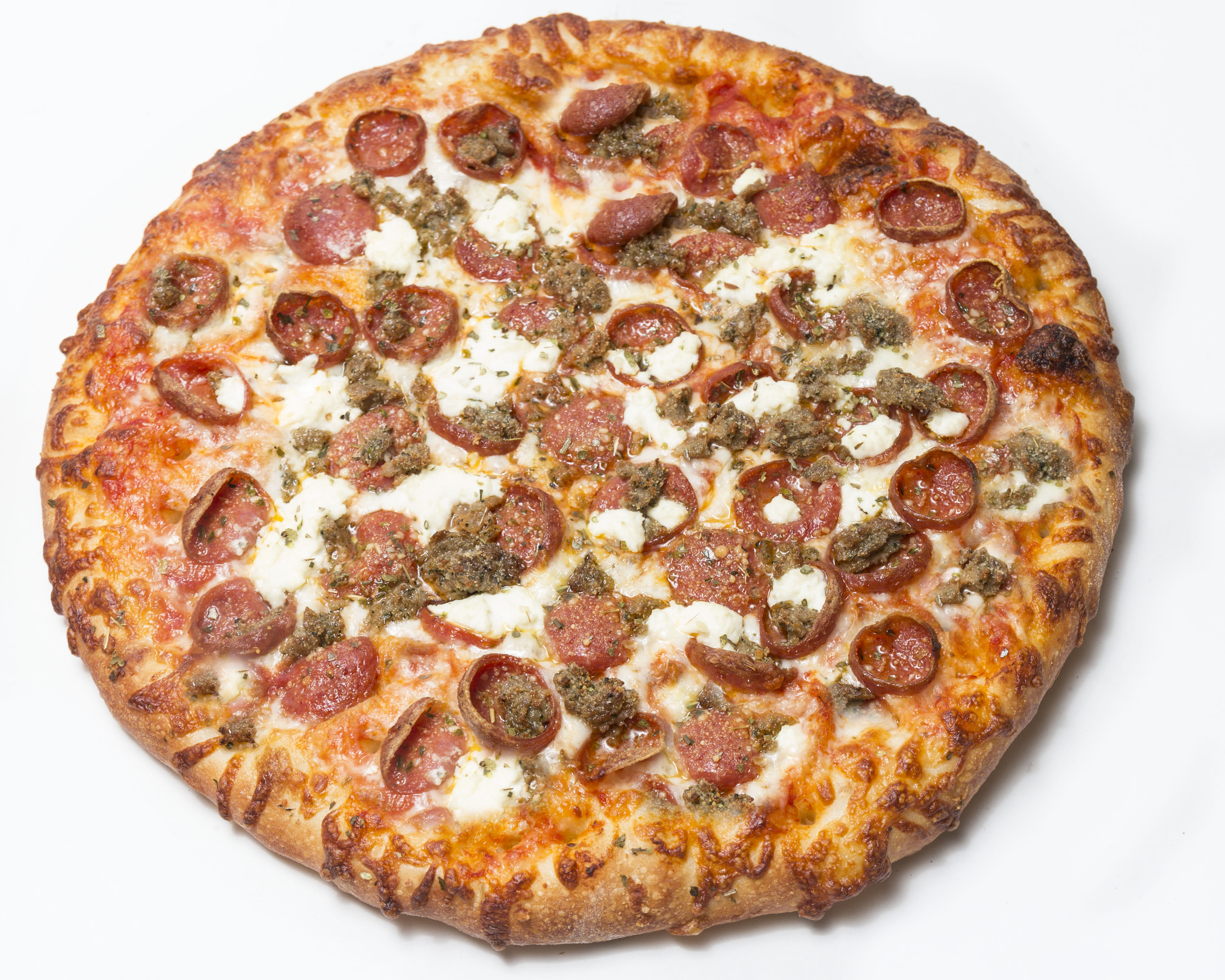 Order Meatballer™ Pizza food online from Perri Pizzeria store, Henrietta on bringmethat.com