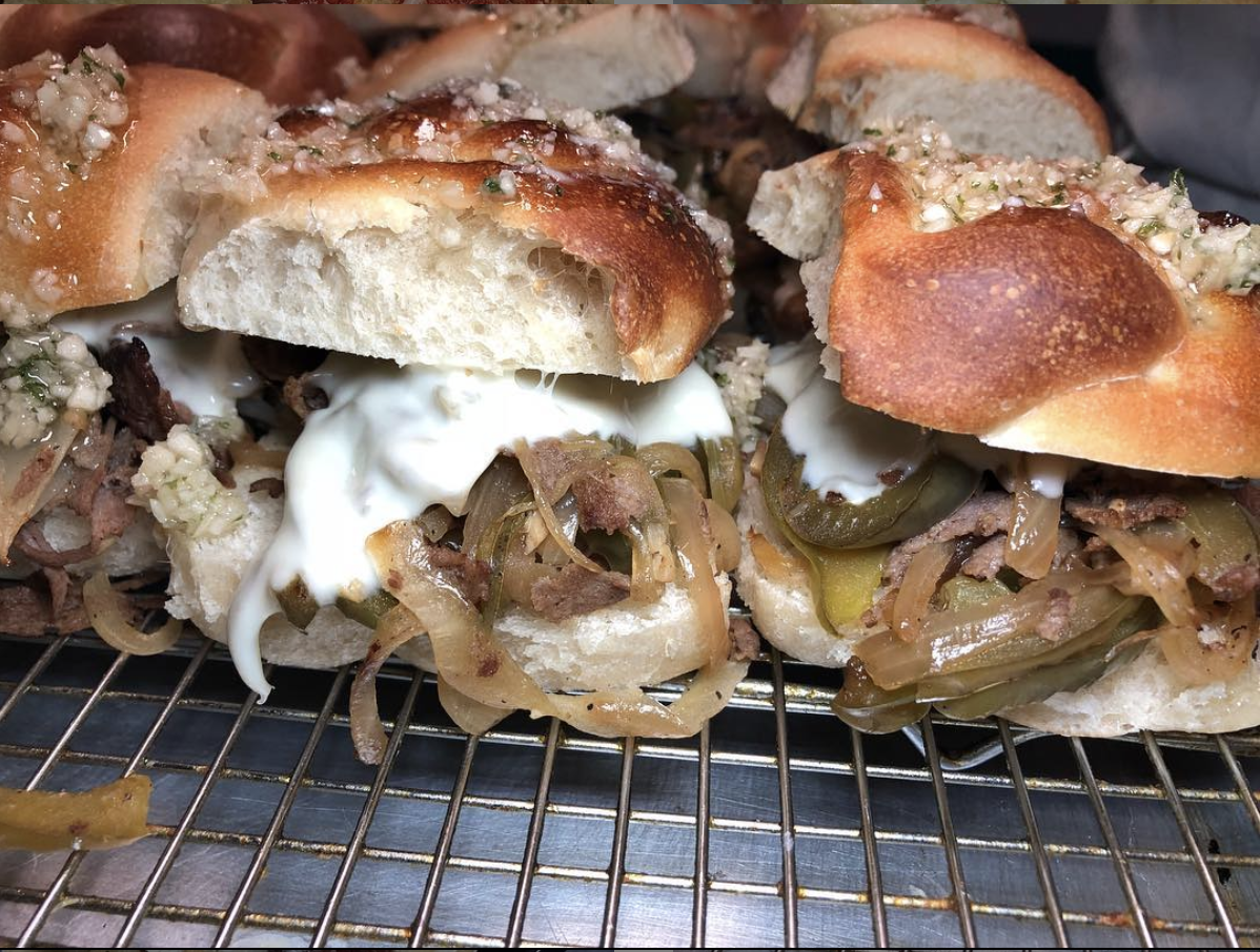 Order Philly Cheesesteak Slider food online from Hold My Knots store, Hillsdale on bringmethat.com
