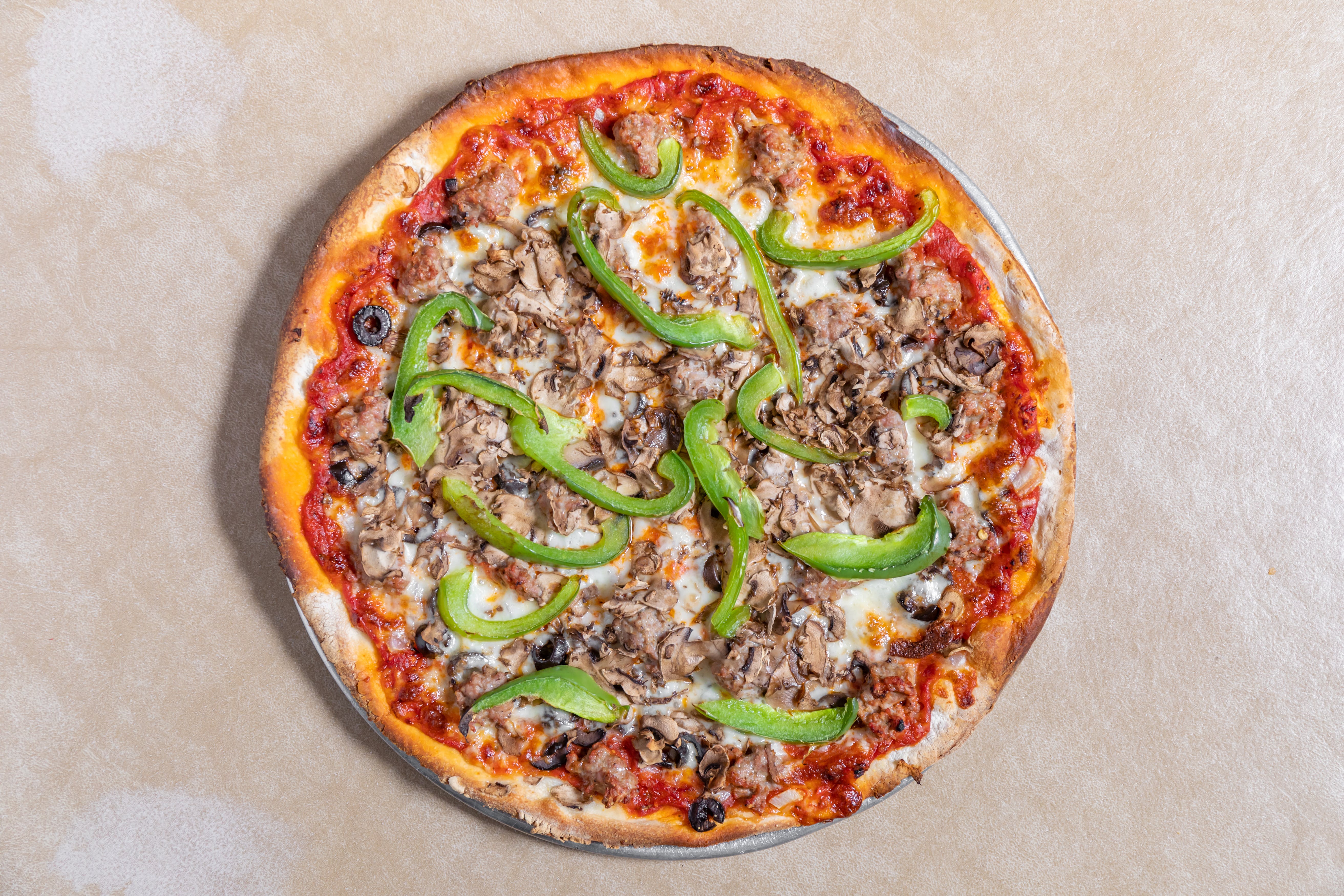 Order Super Special Pizza - 12'' food online from Michael's Italian Restaurant store, Waukesha on bringmethat.com