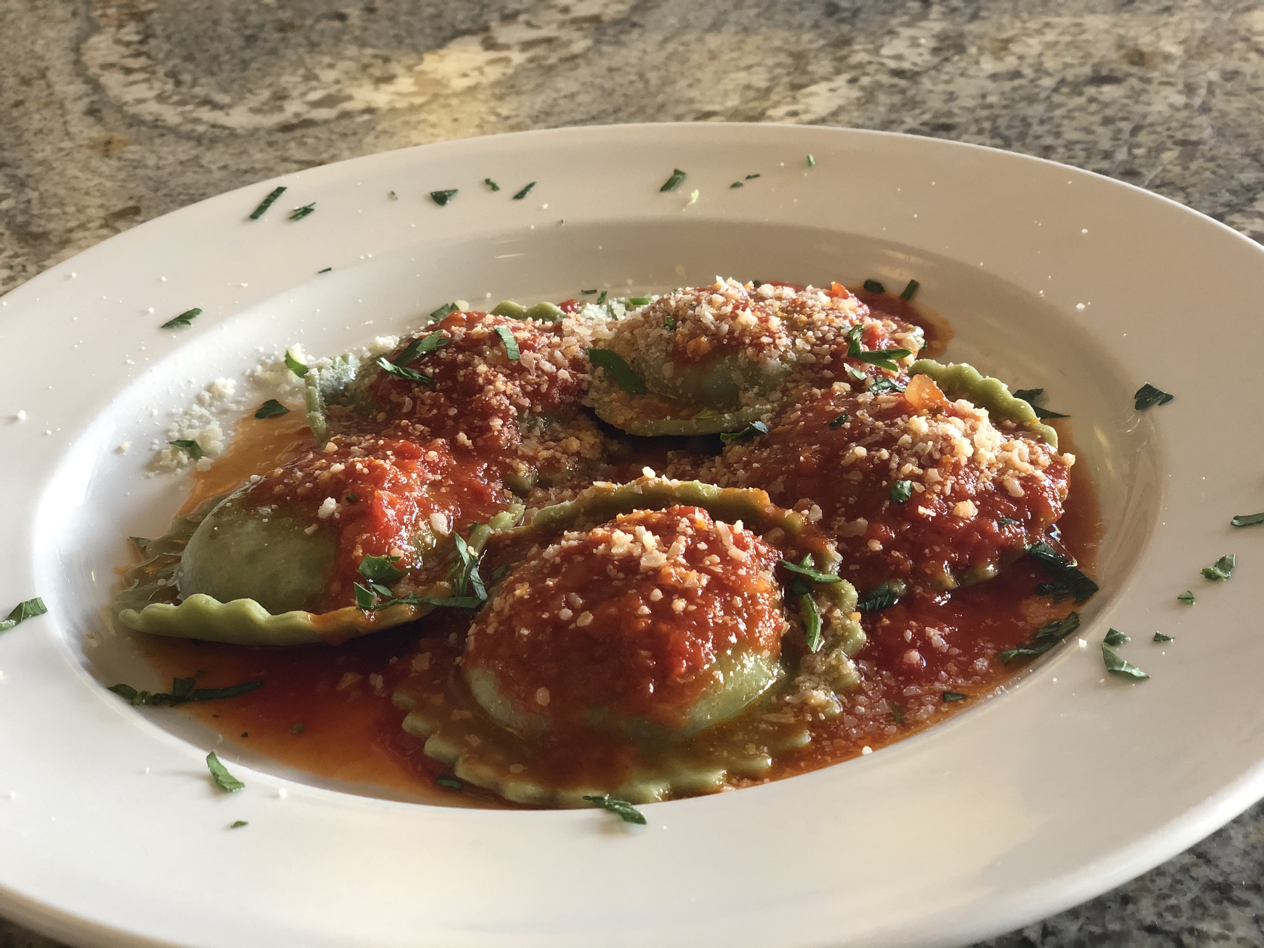 Order Cheese and Spinach Ravioli food online from Luisa's Restaurant store, San Francisco on bringmethat.com
