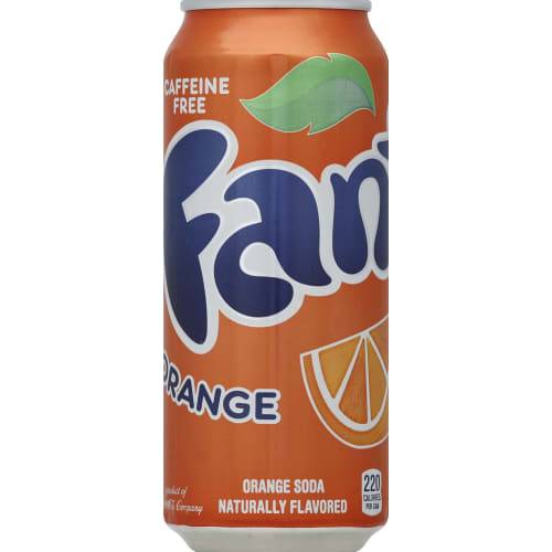 Order Fanta · Caffeine Free Orange Fruit Flavored Soda (16 fl oz) food online from Mesa Liquor store, Mesa on bringmethat.com