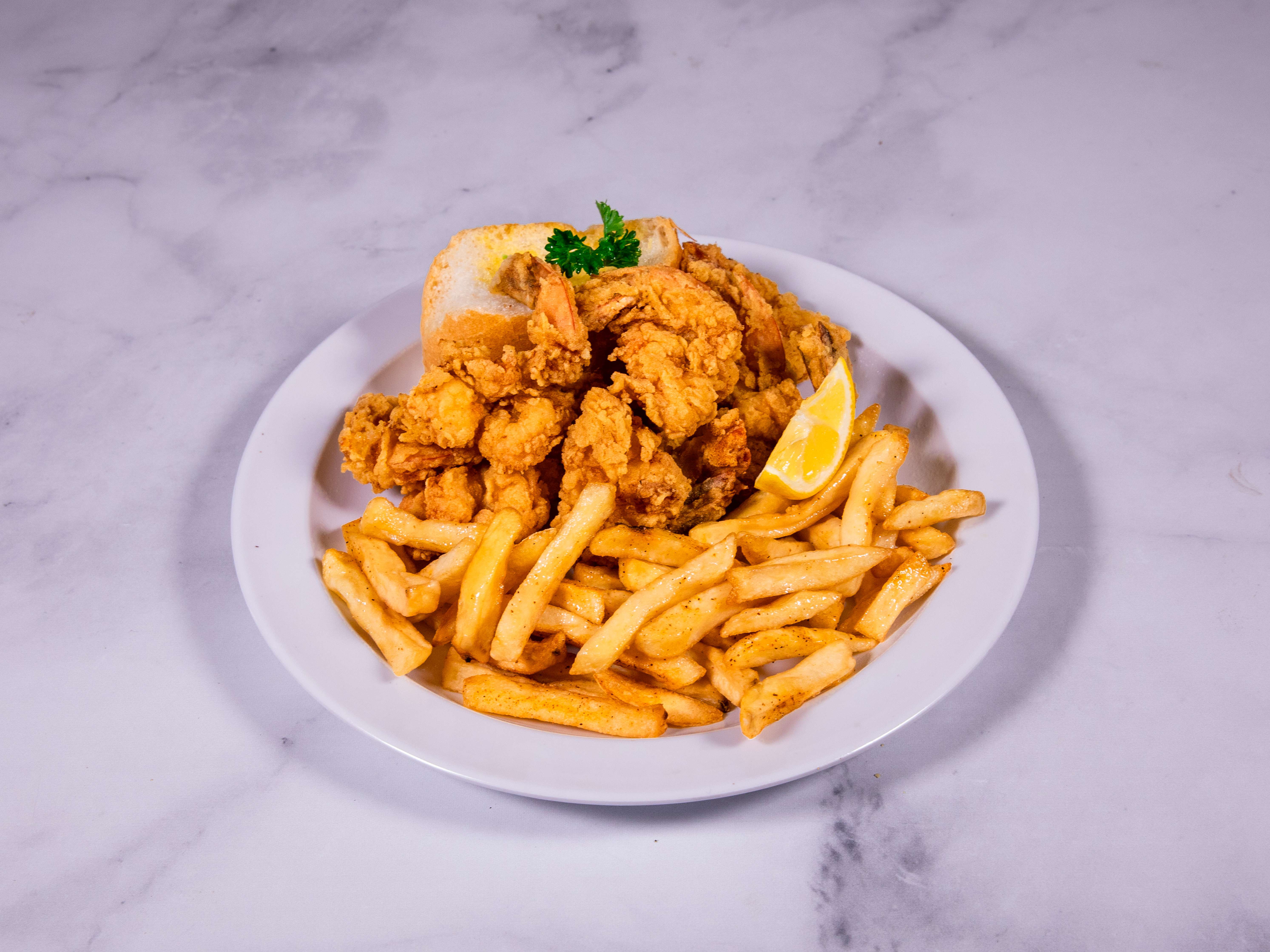 Order 9 Piece Shrimp Plate food online from Broadview Seafood store, New Orleans on bringmethat.com