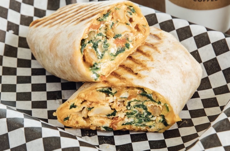 Order Breakfast Burrito food online from Courtside Caffe store, Los Angeles on bringmethat.com