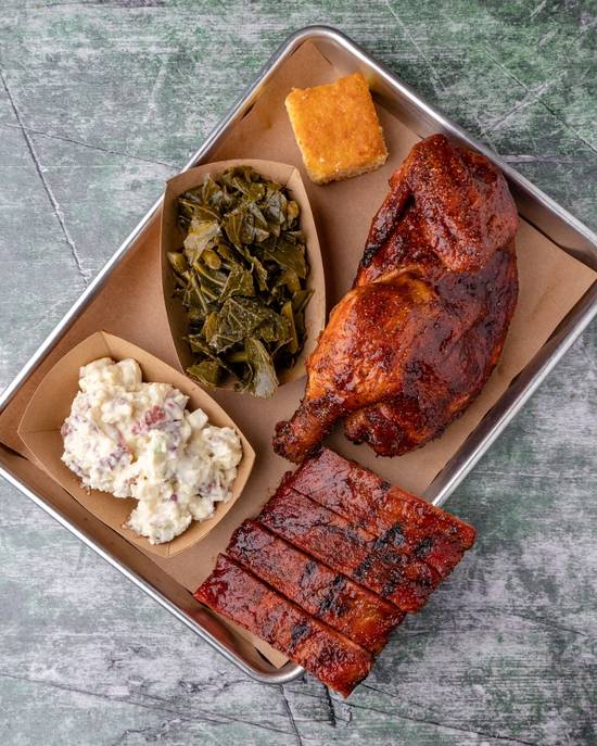 Order Two Meat Platter food online from Local Smoke Bbq store, Sea Girt on bringmethat.com