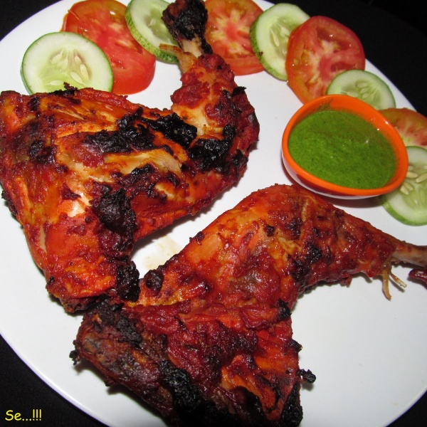 Order 4 Pieces Tandoori Chicken food online from Samraat curry hut store, Newark on bringmethat.com