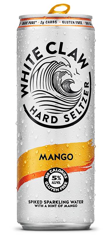 Order 6 Pack Can White Claw "Mango" food online from Cowboy Cafe store, Arlington on bringmethat.com