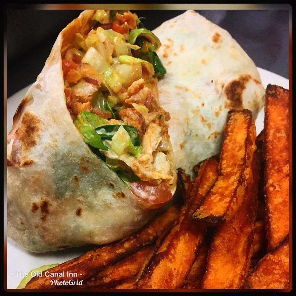 Order Buffalo Chicken Wrap food online from Old Canal Inn store, Nutley on bringmethat.com
