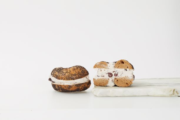 Order Kalamata Olive Cream Cheese Sandwich food online from Murray's Bagels store, New York on bringmethat.com